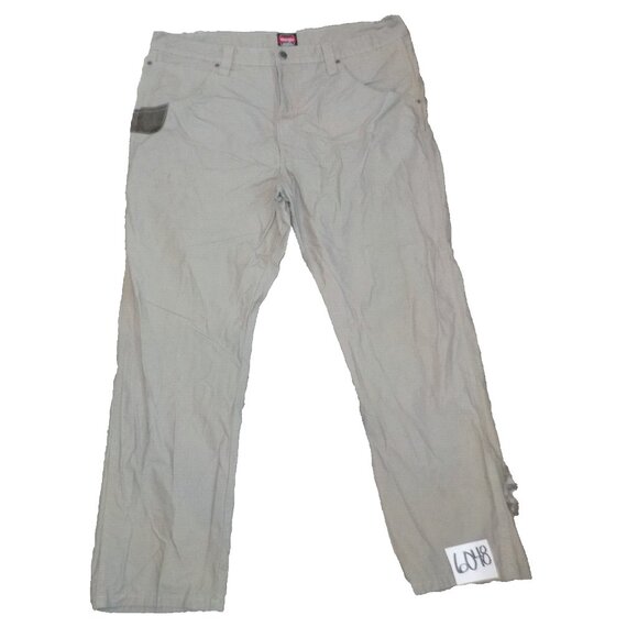 Wrangler Workwear Ripstop Gusseted Hvy Duty 6 Pocket Jeans Mens Size 40 x 30 Tan - Picture 1 of 5